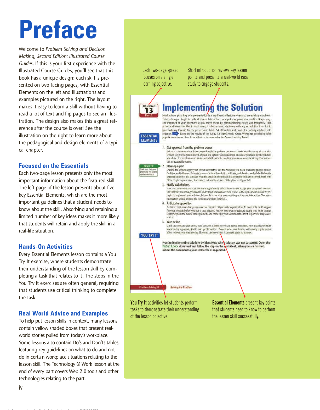 Preview page 2 of Illustrated Course Guides Problem Solving and Decision Making 3rd Edition By Jeff Butterfield