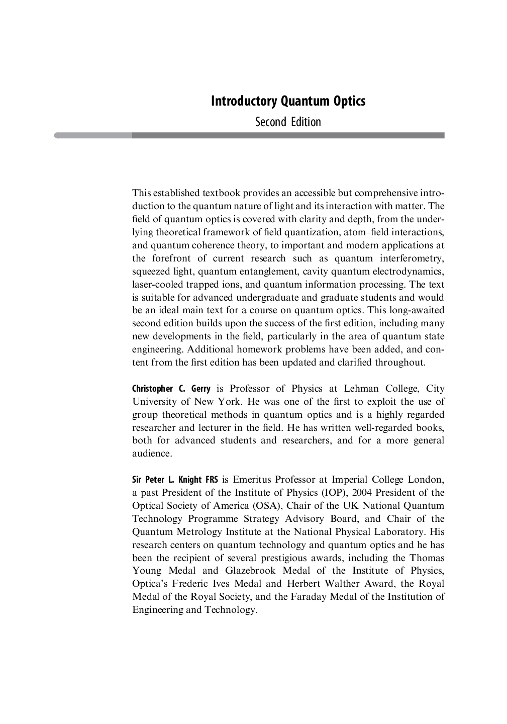 Preview page 3 of eBook PDF Introductory Quantum Optics 2nd Edition By Christopher Gerry, Peter Knight