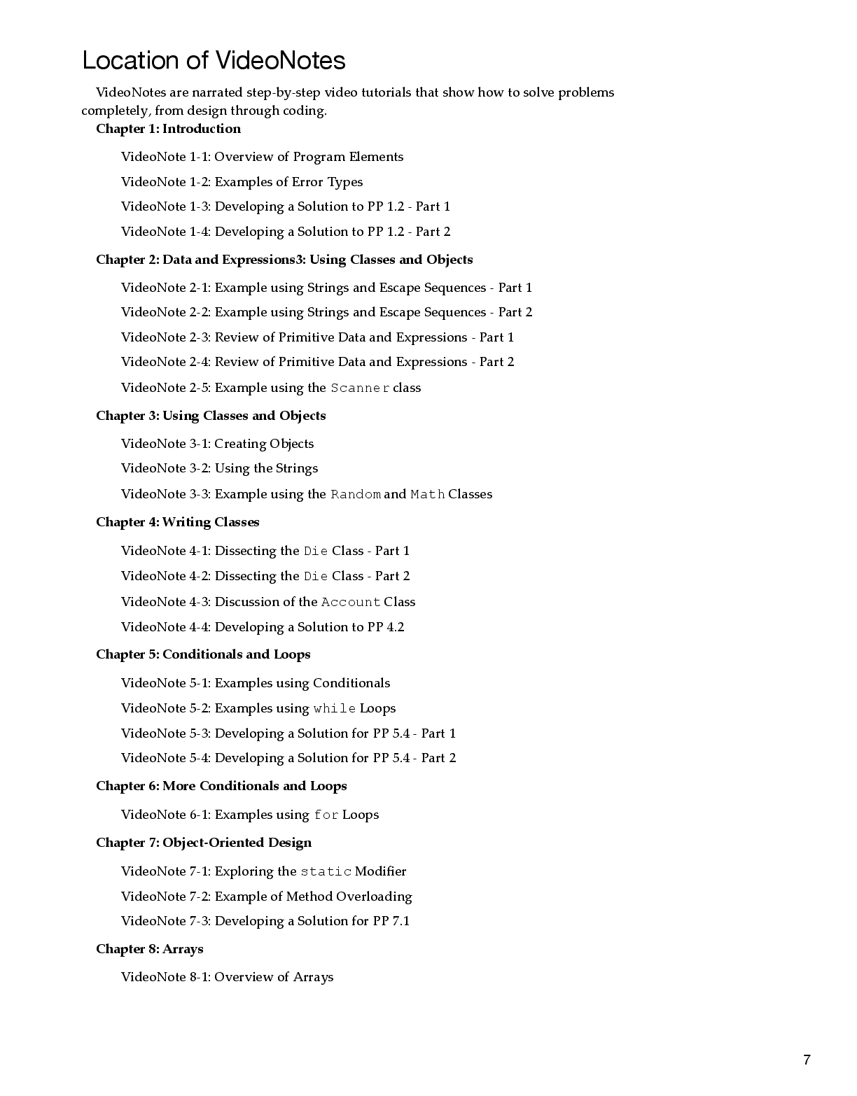 Preview page 7 of eBook PDF Java Software Solutions Foundations of Program Design 10th Edition By John Lewis, William Loftus