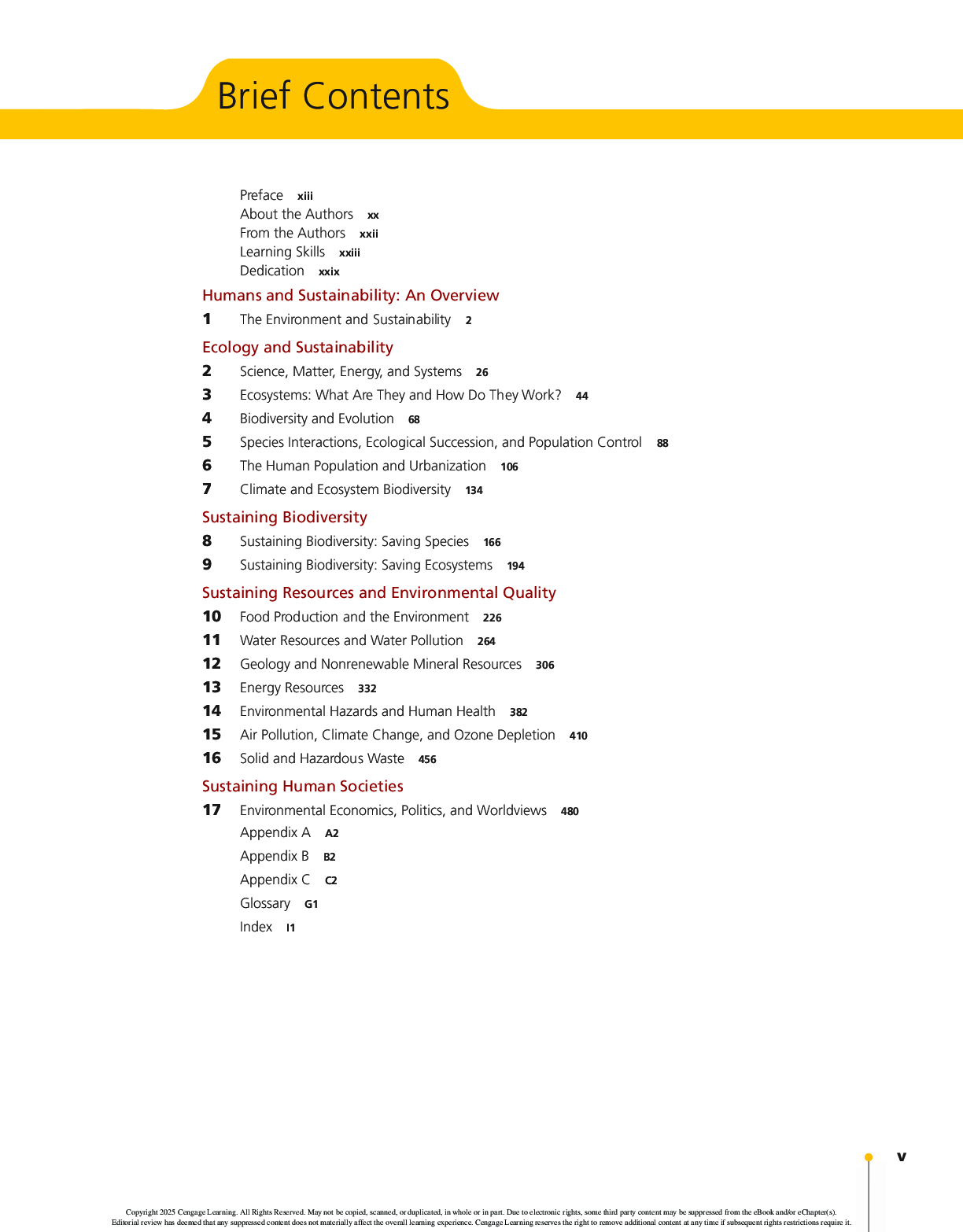 Preview page 3 of Environmental Science 17th Edition By G. Tyler Miller, Scott E. Spoolman, Danielle M. Andrews-Brown