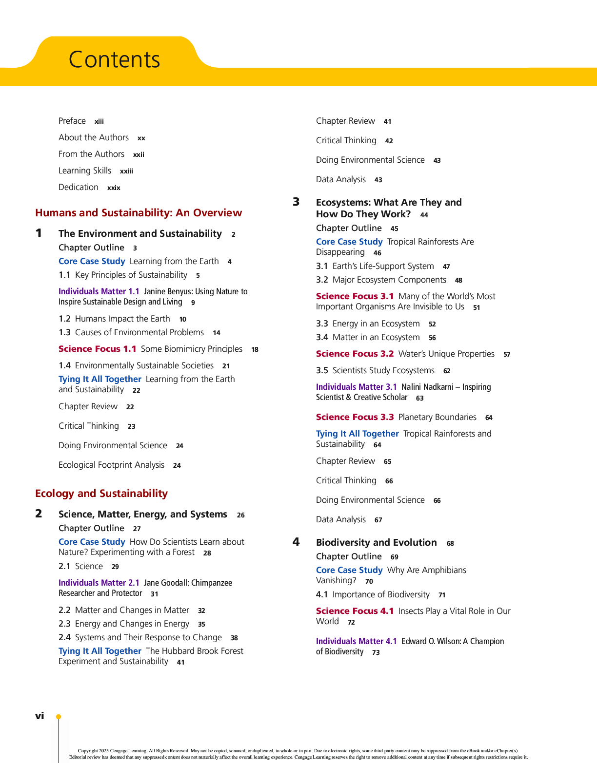 Preview page 4 of Environmental Science 17th Edition By G. Tyler Miller, Scott E. Spoolman, Danielle M. Andrews-Brown