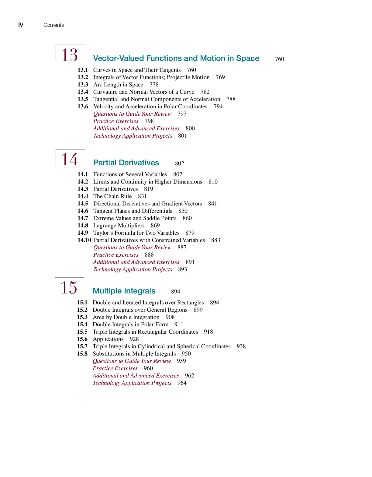 Preview page 7 of Thomas Calculus Multivariable 15th Edition By George Brinton Thomas, Joel R. Hass