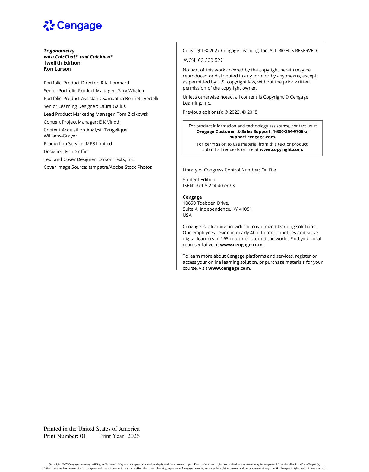 Preview page 3 of eBook [PDF] Trigonometry 12th Edition By Ron Larson