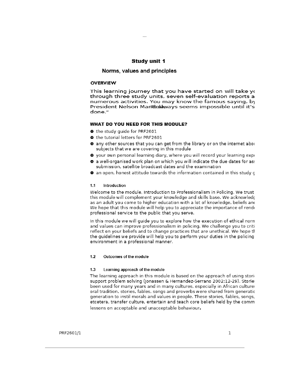 Preview page 3 of PRF2601 Exam Pack 2025..