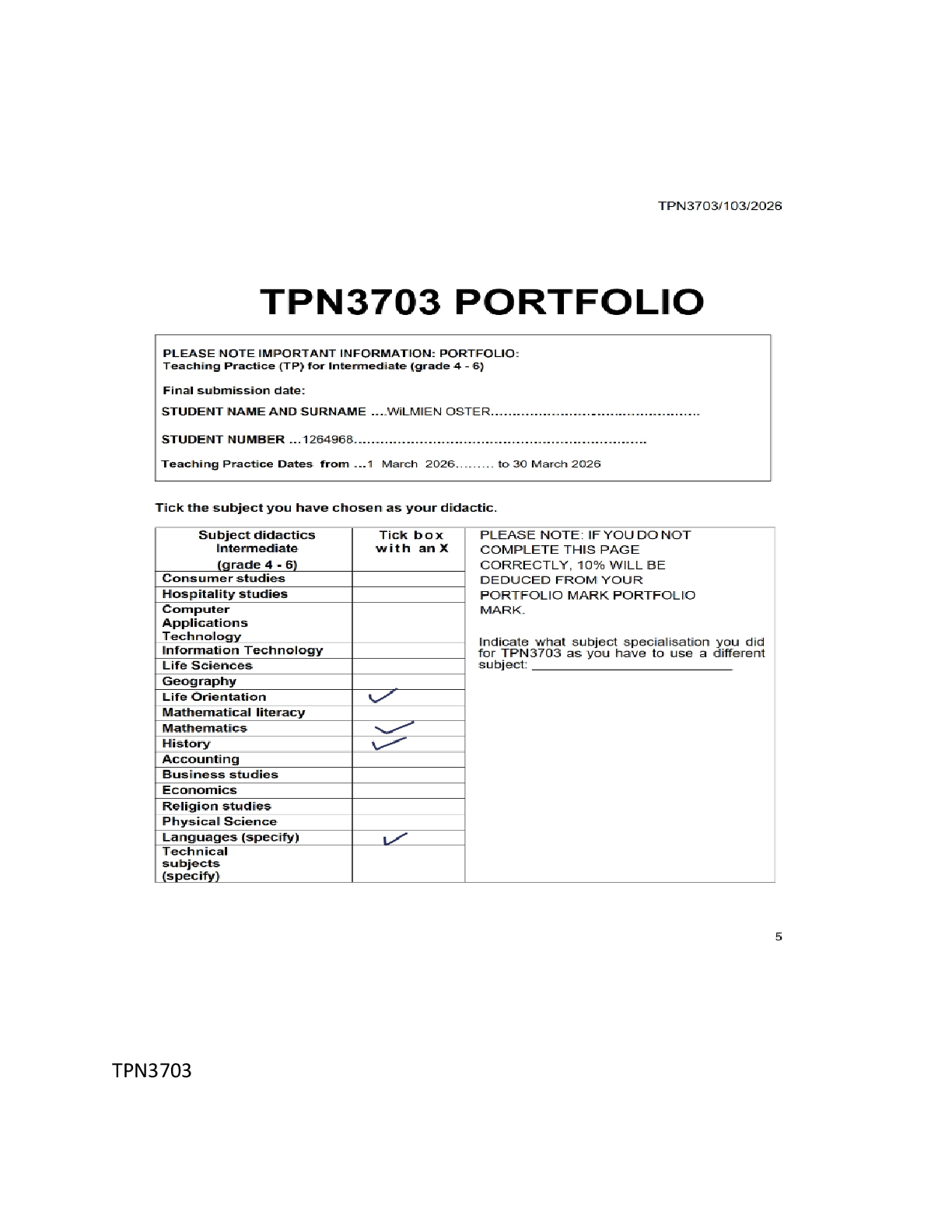 Preview page 2 of TPN3703 Assignment 50 (PORTFOLIO) 2026