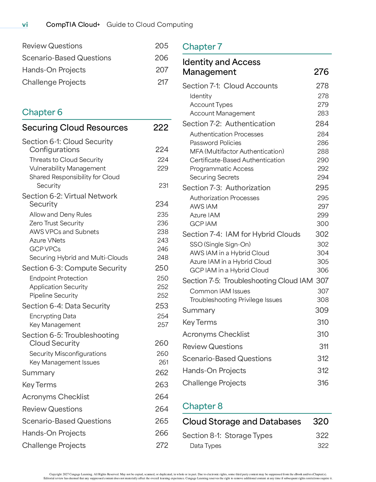Preview page 6 of eBook [PDF] CompTIA Cloud+ Guide to Cloud Computing 3rd Edition By Jill West