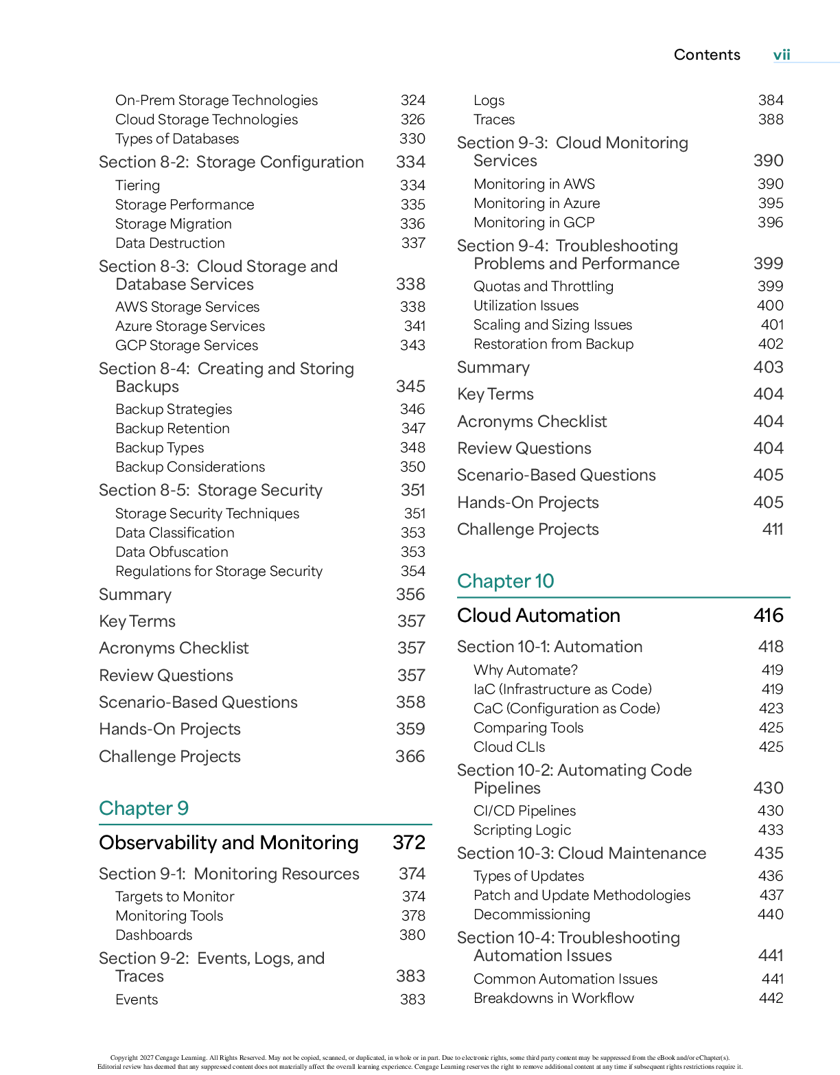Preview page 7 of eBook [PDF] CompTIA Cloud+ Guide to Cloud Computing 3rd Edition By Jill West