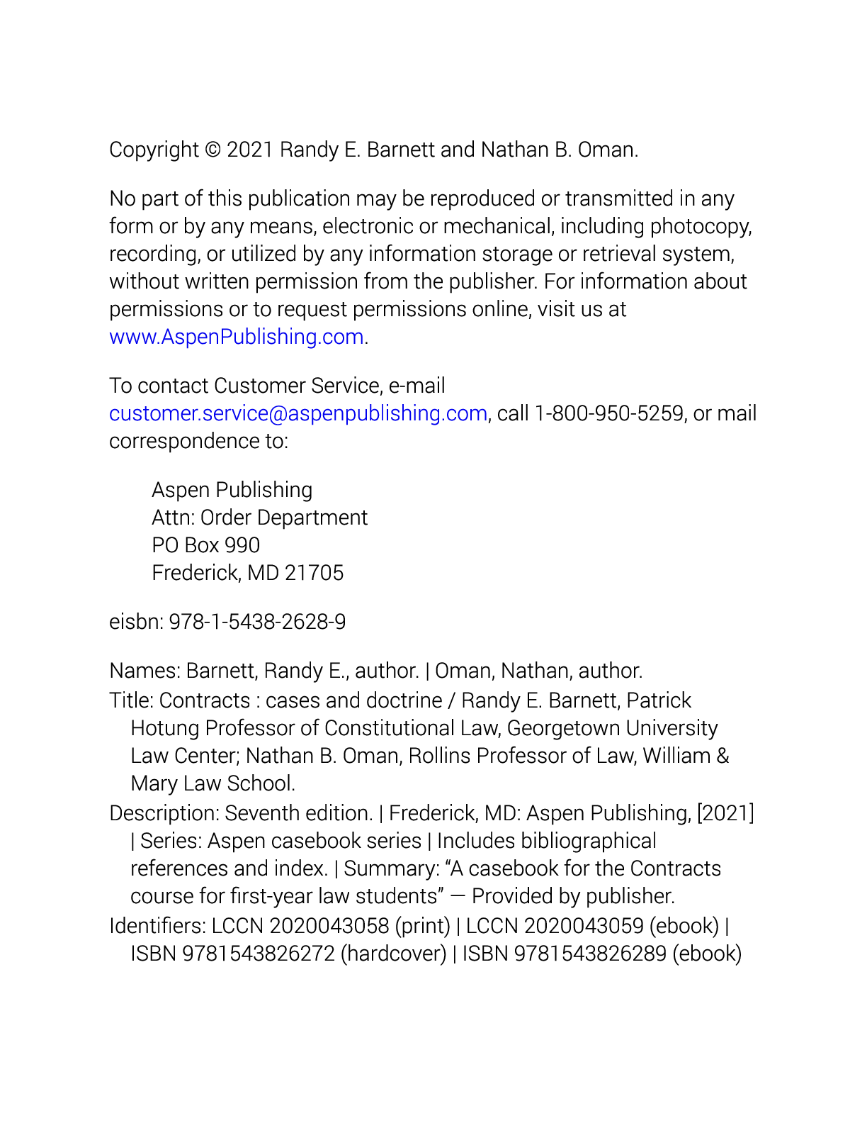 Preview page 7 of eBook PDF Contracts Cases and Doctrine 7th Edition By Randy E. Barnett, Nathan B. Oman
