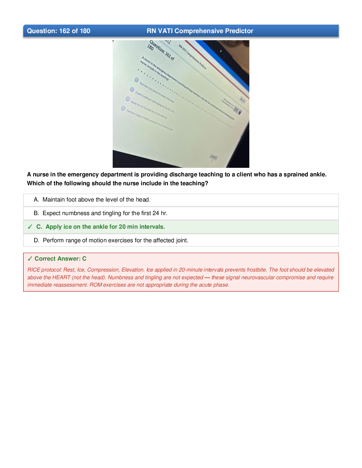 Preview page 9 of Ultimate RN VATI Comprehensive Predictor 2026 Study & Practice Test 100% A+