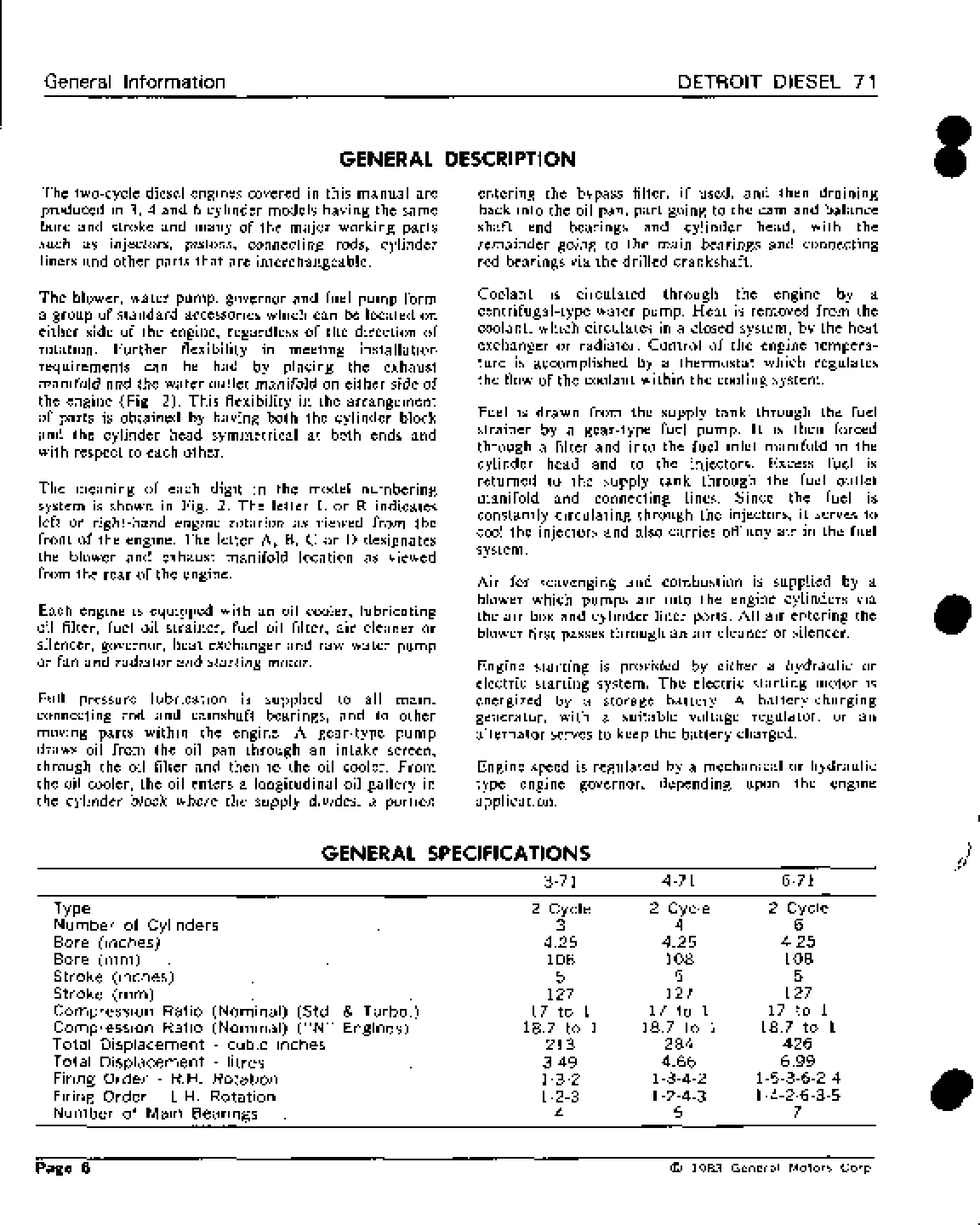 Preview page 3 of Detroit Diesel inline 71 Service Workshop Repair Manual