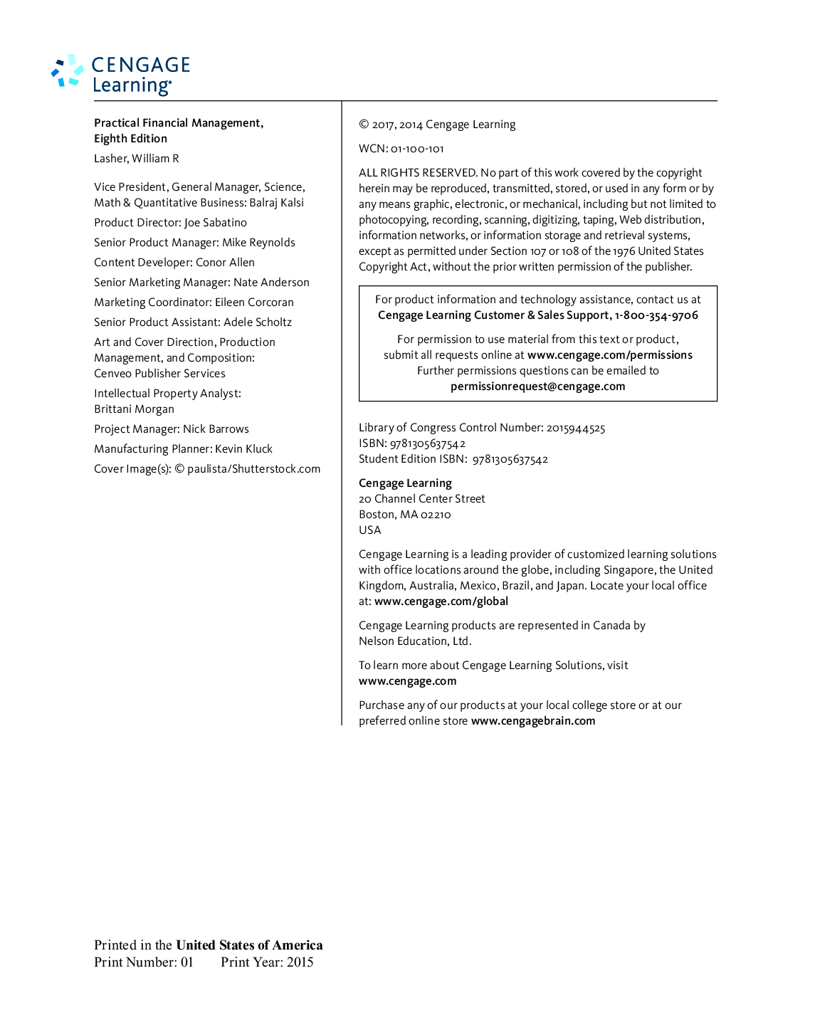 Preview page 3 of eBook PDF Practical Financial Management 8th Edition By William Lasher