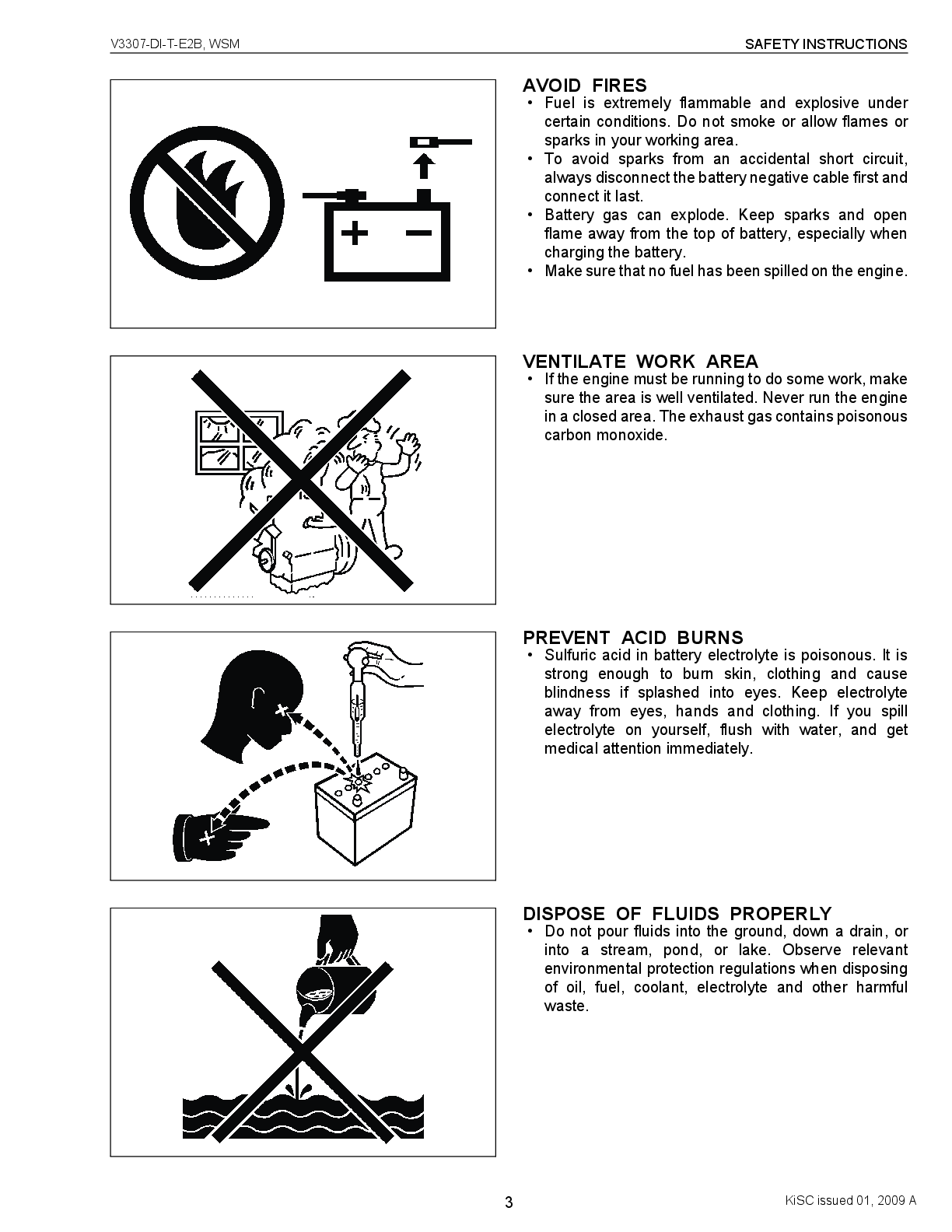 Preview page 3 of Kubota Engine Service Manual V3307-DI-T-E2B