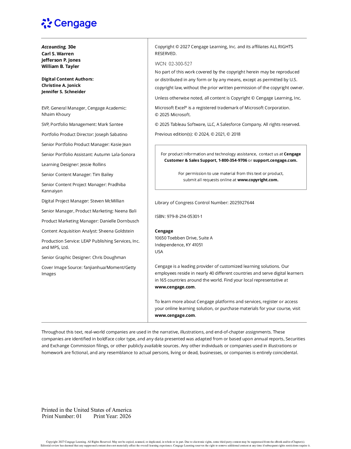Preview page 5 of Accounting 30th Edition By Carl Warren, Jefferson Jones