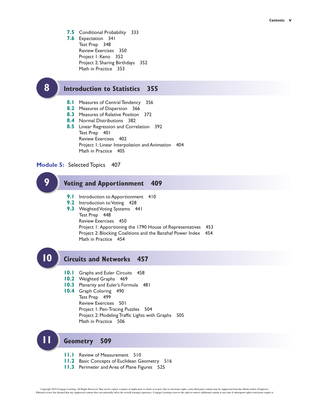 Preview page 6 of Discovering Mathematics A Quantitative Reasoning Approach 2nd Edition By Richard Aufmann