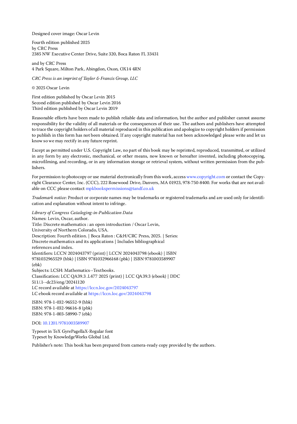 Preview page 5 of Discrete Mathematics An Open Introduction 4th Edition By Oscar Levin