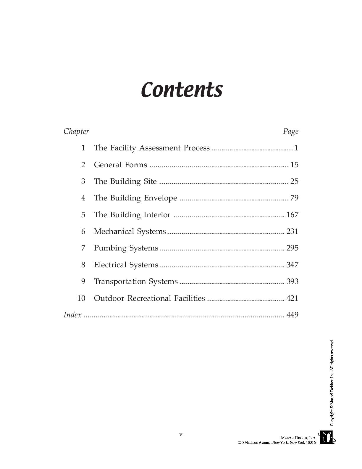 Preview page 4 of Handbook of Facility Assessment By James E Piper