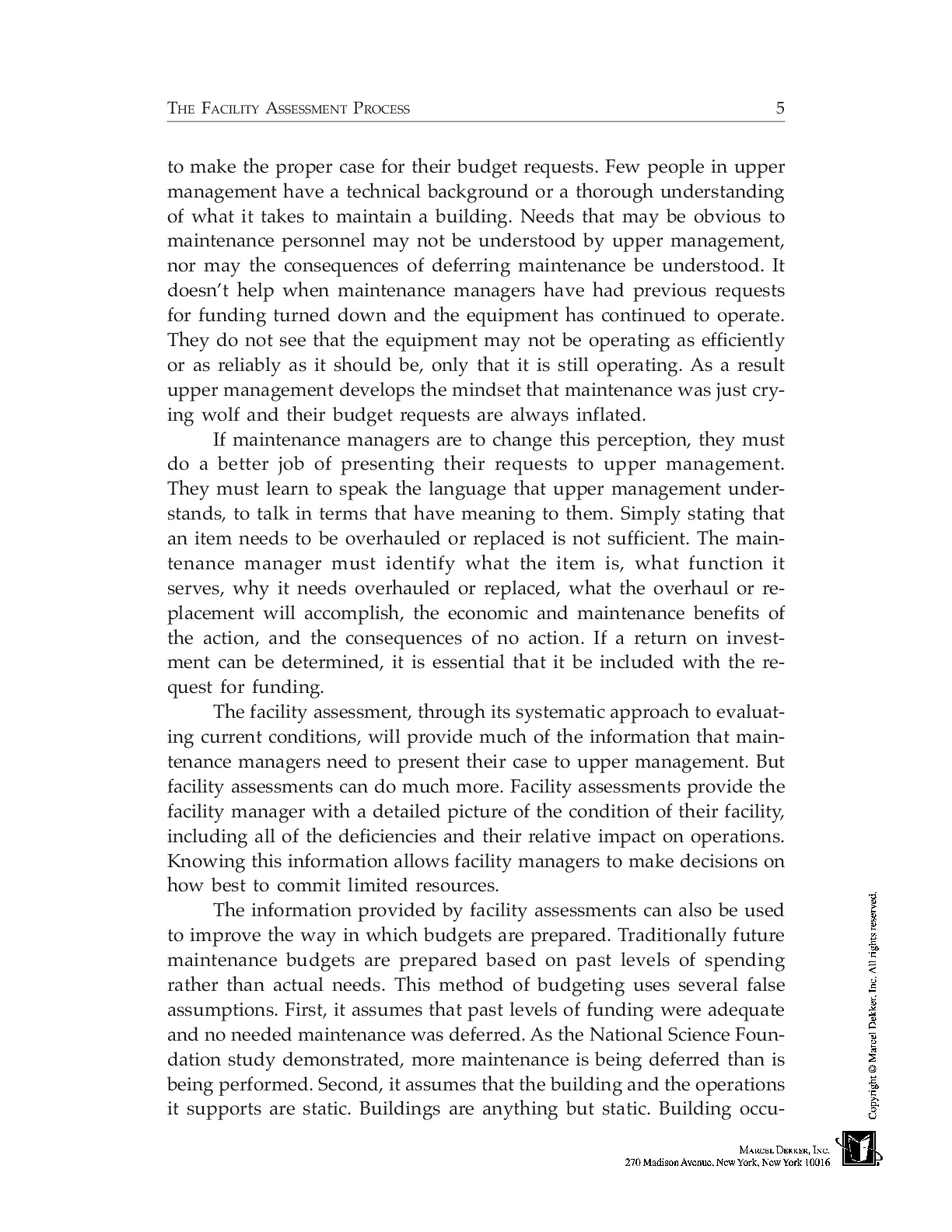 Preview page 9 of Handbook of Facility Assessment By James E Piper