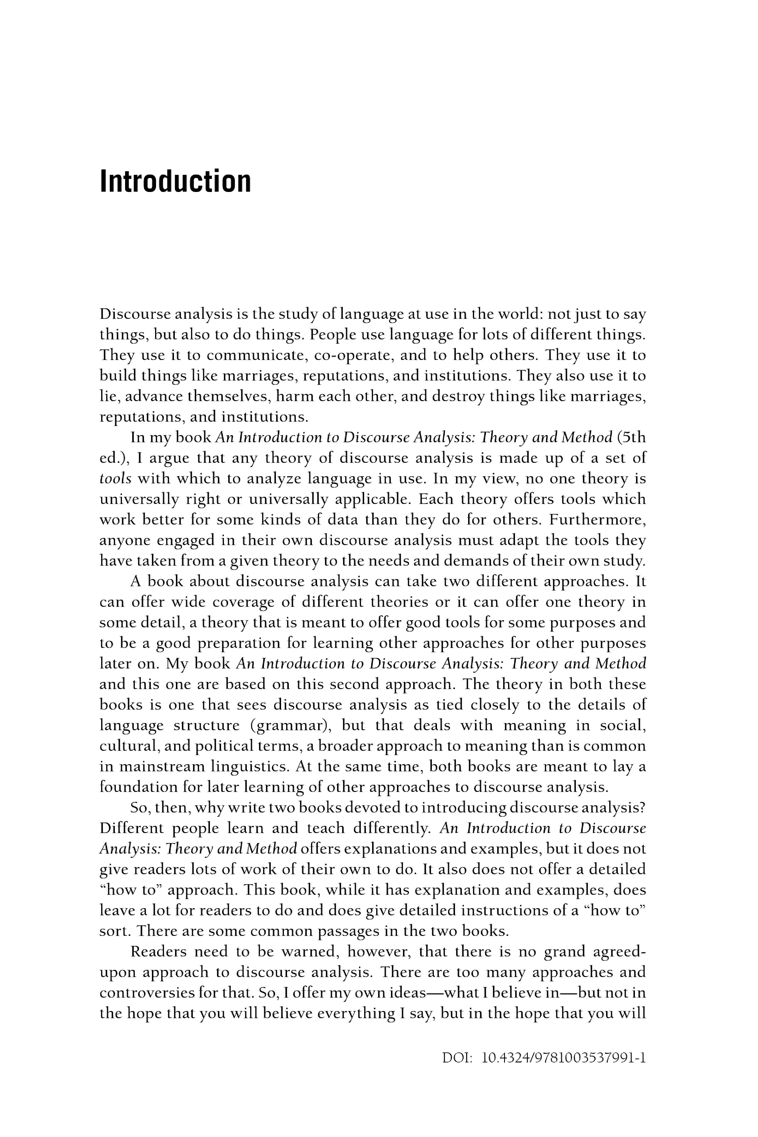 Preview page 7 of eBook [PDF] How to Do Discourse Analysis A Toolkit 3rd Edition By James Paul Gee