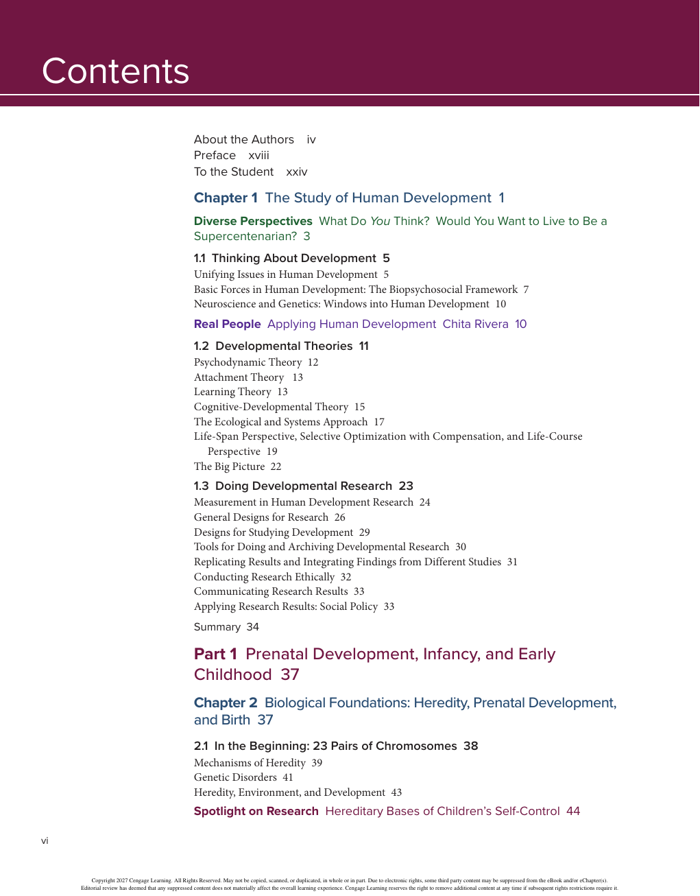 Preview page 8 of eBook PDF Human Development A Life-Span View 10th Edition By Robert V. Kail, John C. Cavanaugh