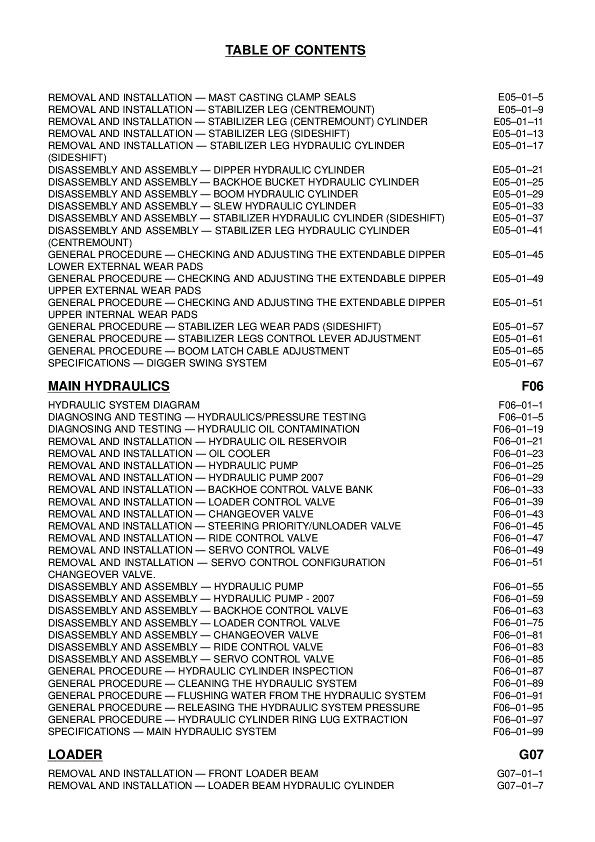 Preview page 2 of TEREX TX760B TX860B BACKHOE LOADER WORKSHOP SERVICE REPAIR MANUAL