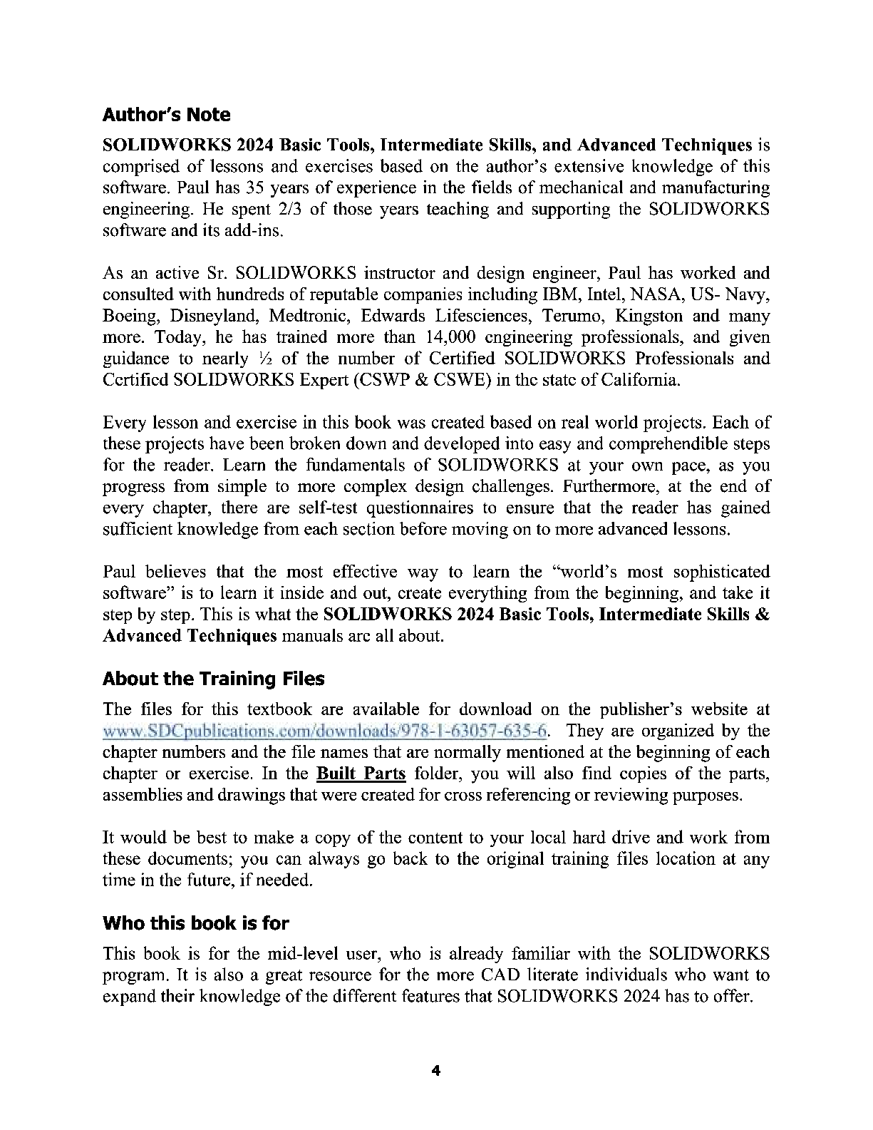 Preview page 6 of SOLIDWORKS 2024 Advanced Techniques 15th Edition By Paul Tran