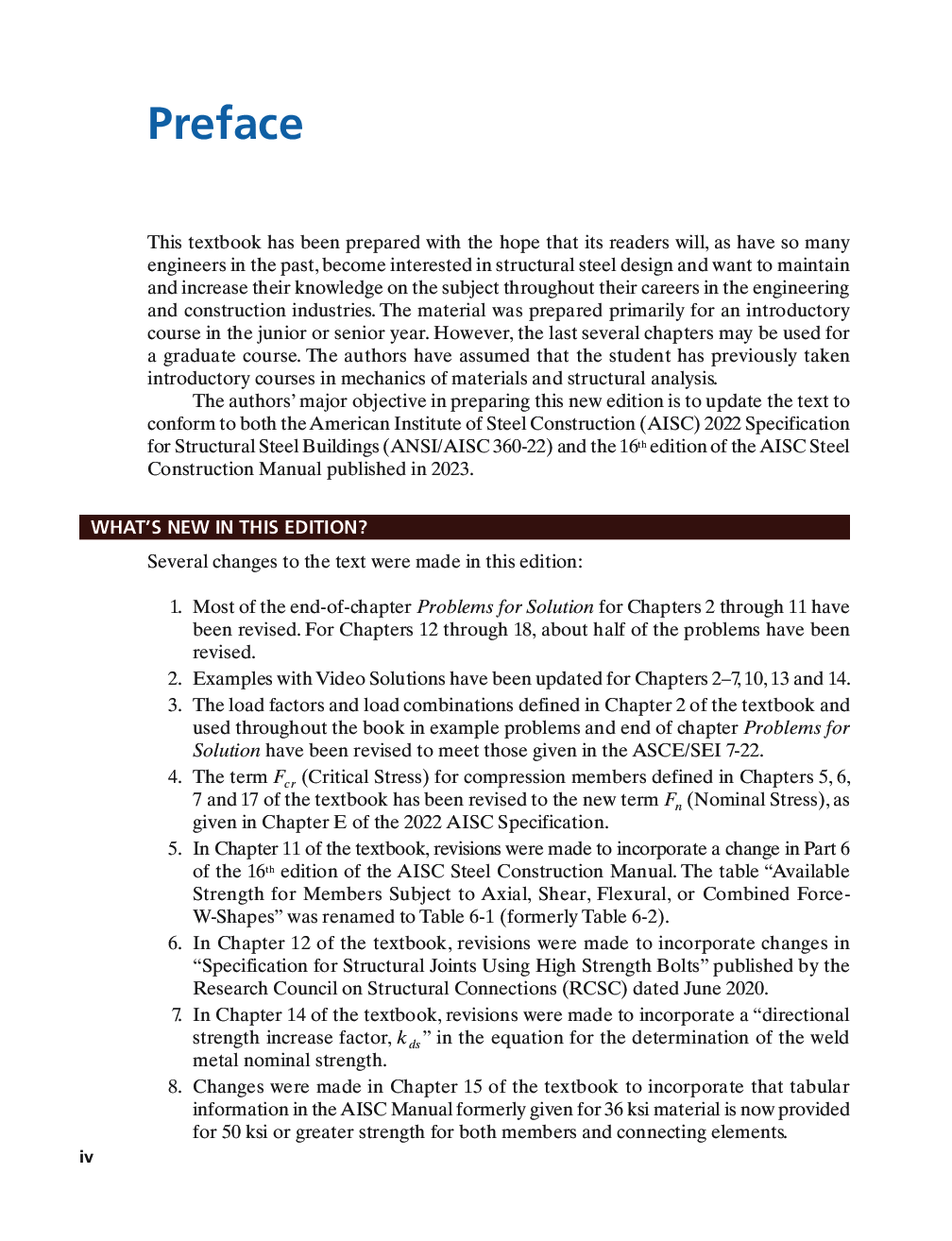 Preview page 3 of eBook PDF Structural Steel Design 7th Edition By Jack McCormac, Stephen Csernak