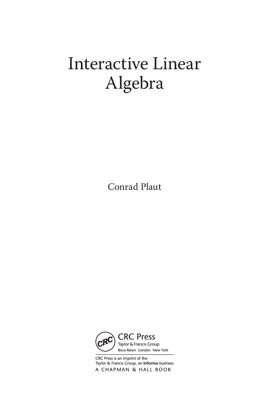 Preview page 4 of eBook [PDF] Interactive Linear Algebra By Conrad Plaut