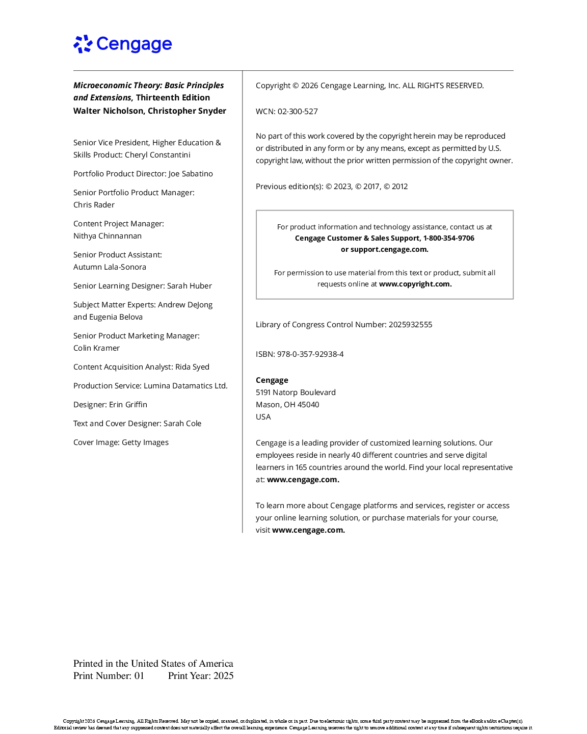 Preview page 3 of eBook [PDF] Microeconomic Theory Basic Principles  Extensions, 13th Edition By Walter Nicholson, Christopher Snyder