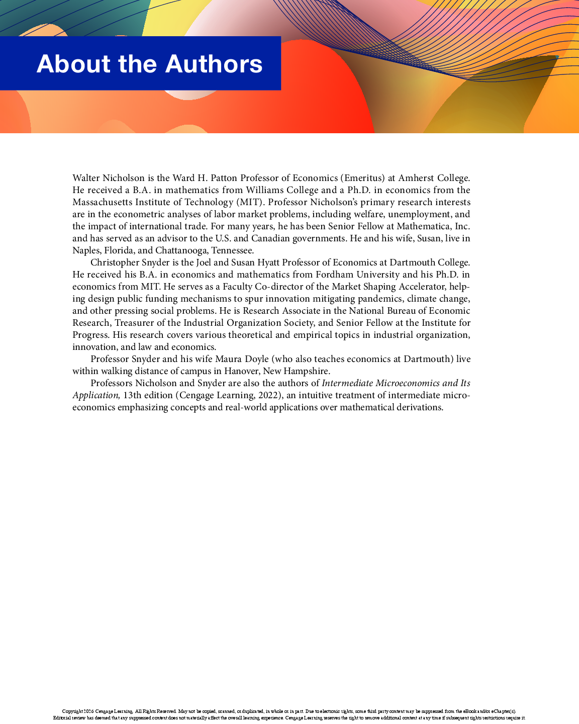 Preview page 5 of eBook [PDF] Microeconomic Theory Basic Principles  Extensions, 13th Edition By Walter Nicholson, Christopher Snyder