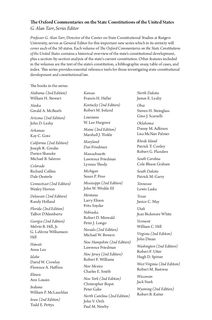 Preview page 3 of eBook PDF The Georgia State Constitution 2nd Edition By HILL