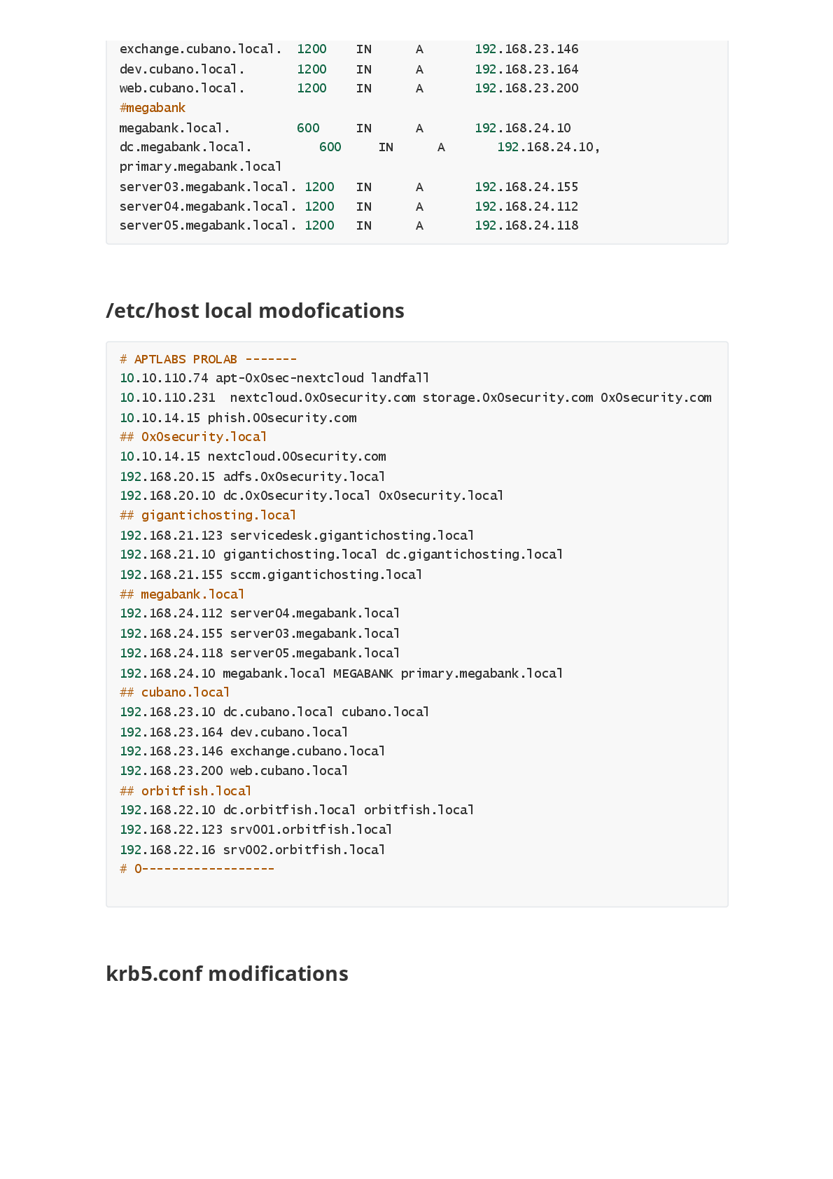 Preview page 5 of APTLabs ProLab Writeup - Hack The Box