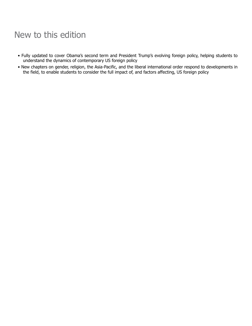 Preview page 6 of US Foreign Policy 3rd Edition By Michael Cox, Doug Stokes