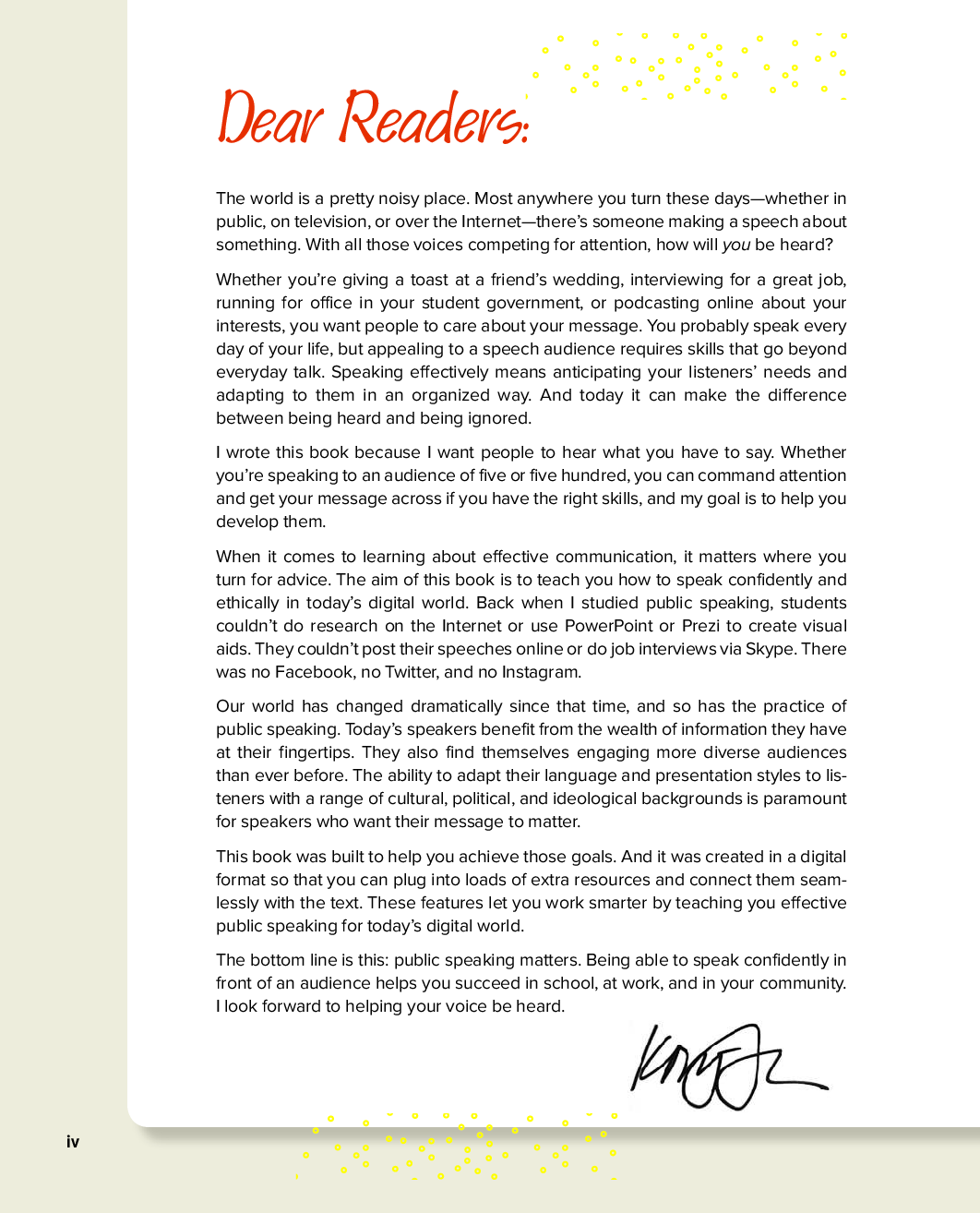 Preview page 4 of eBook ISE PDF Public Speaking Matters 3rd Edition By Kory Floyd