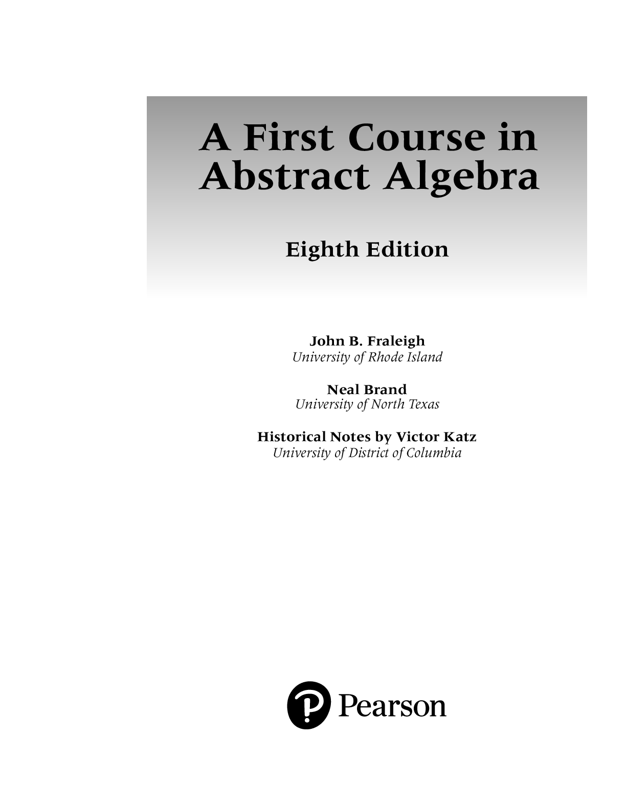 Preview page 2 of A First Course in Abstract Algebra 8th Edition By John B. Fraleigh
