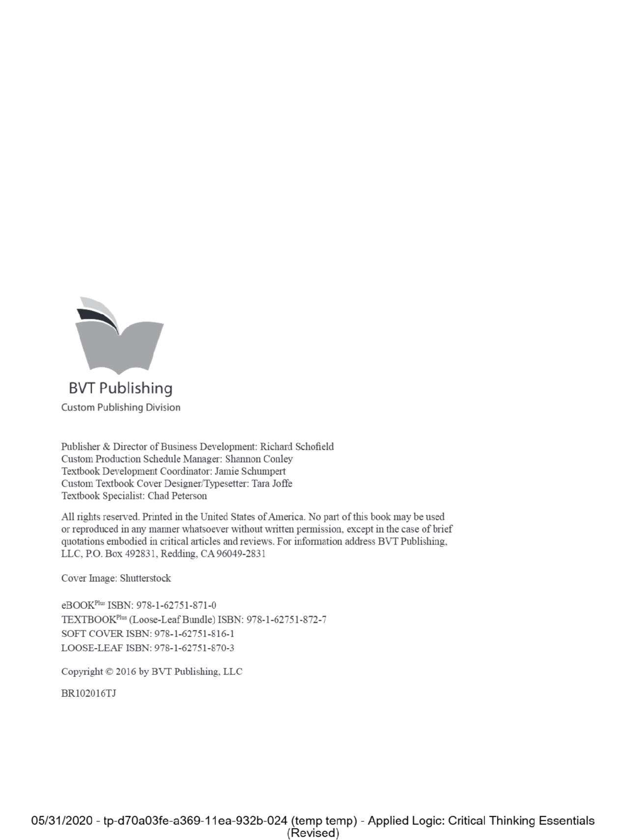 Preview page 4 of eBook PDF Applied Logic Critical Thinking Essentials (Revised) 1st Edition By Samuel Sarri