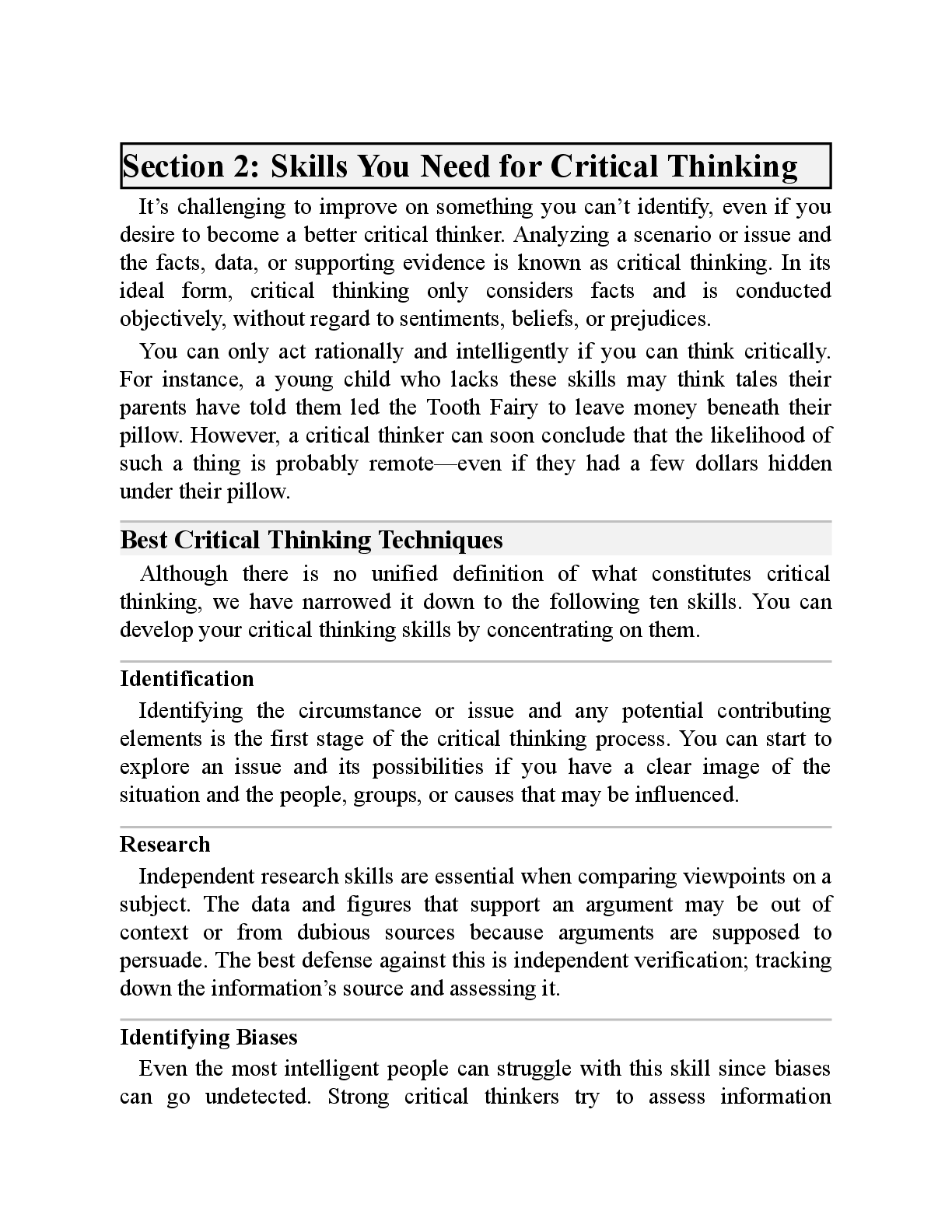 Preview page 9 of eBook PDF Critical Thinking, Logic & Problem Solving 4 IN 1 By Bigrocks Thinking