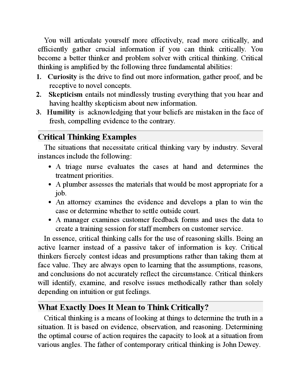 Preview page 7 of eBook PDF Critical Thinking, Logic & Problem Solving 4 IN 1 By Bigrocks Thinking