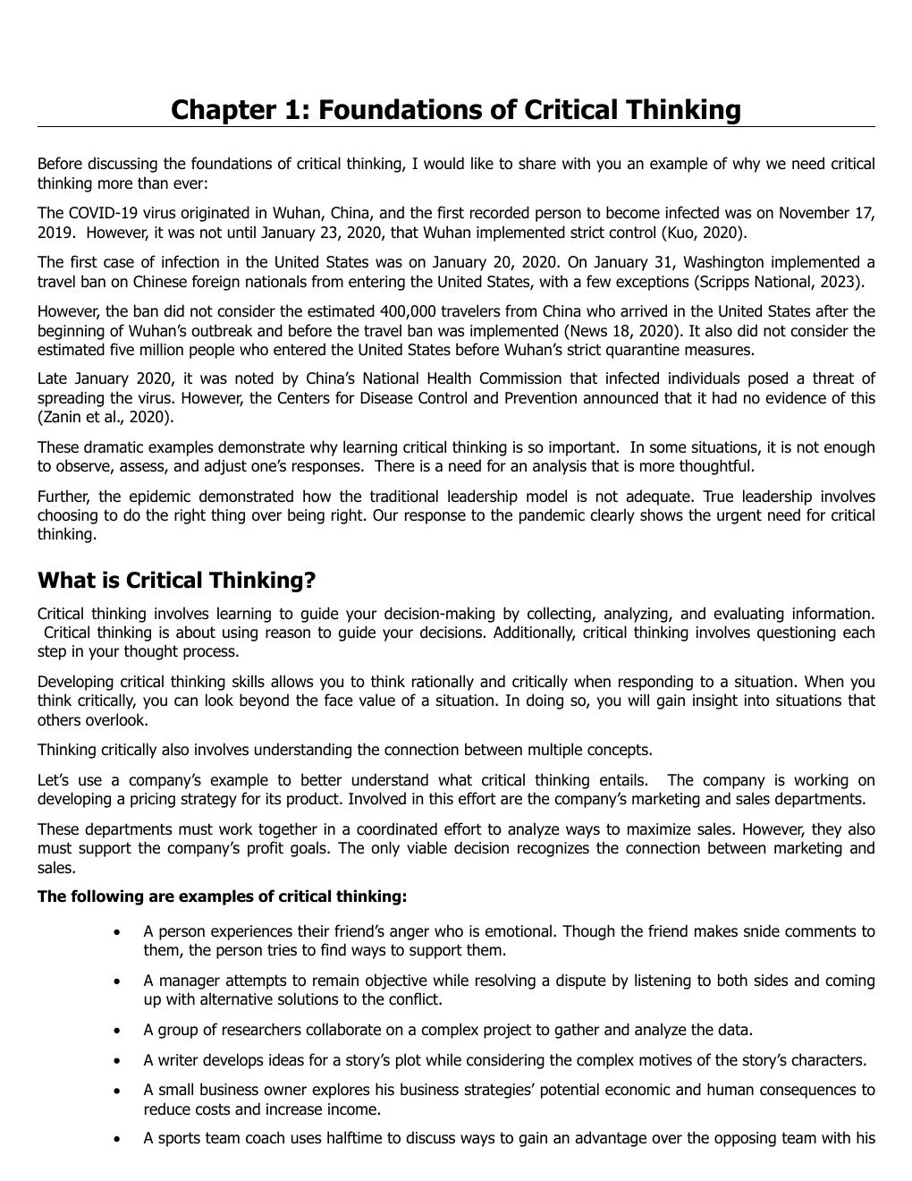 Preview page 9 of Master Critical Thinking, Creative, Logic & Problem Solving Skills (4 Books in 1) By William Henderson