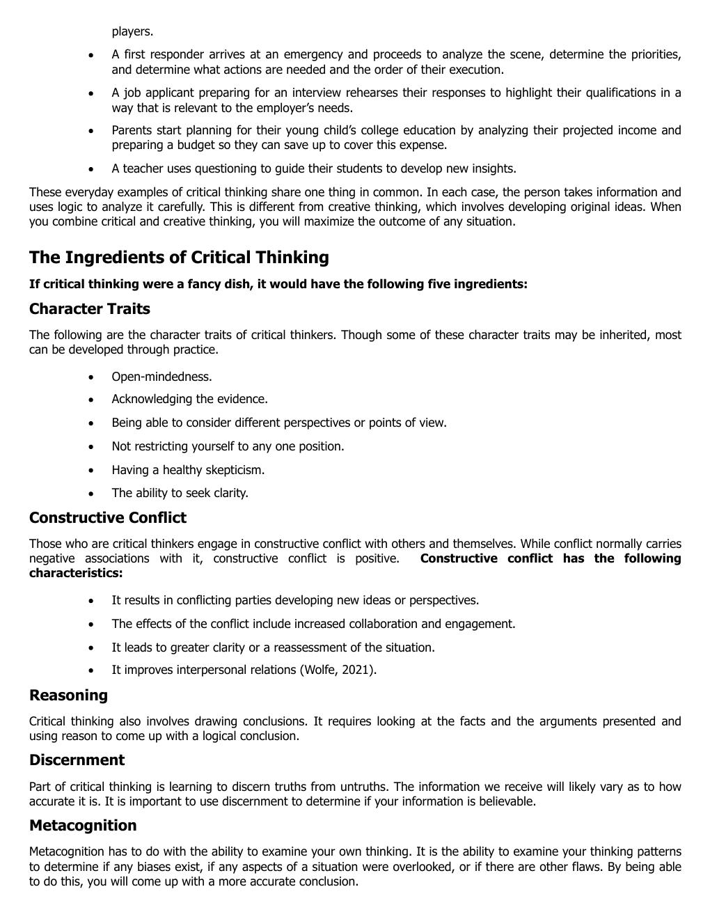 Preview page 10 of Master Critical Thinking, Creative, Logic & Problem Solving Skills (4 Books in 1) By William Henderson