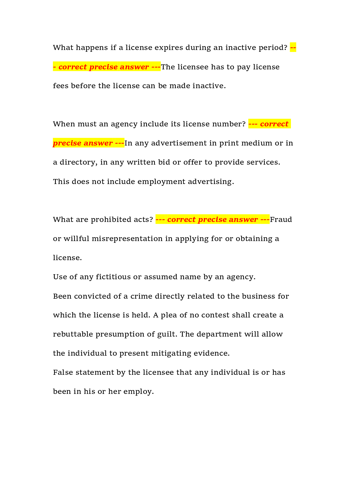 Preview page 4 of Florida Class K Firearms Instructor Certification – Florida – Latest Academic Year – Complete Exam Questions with Verifi