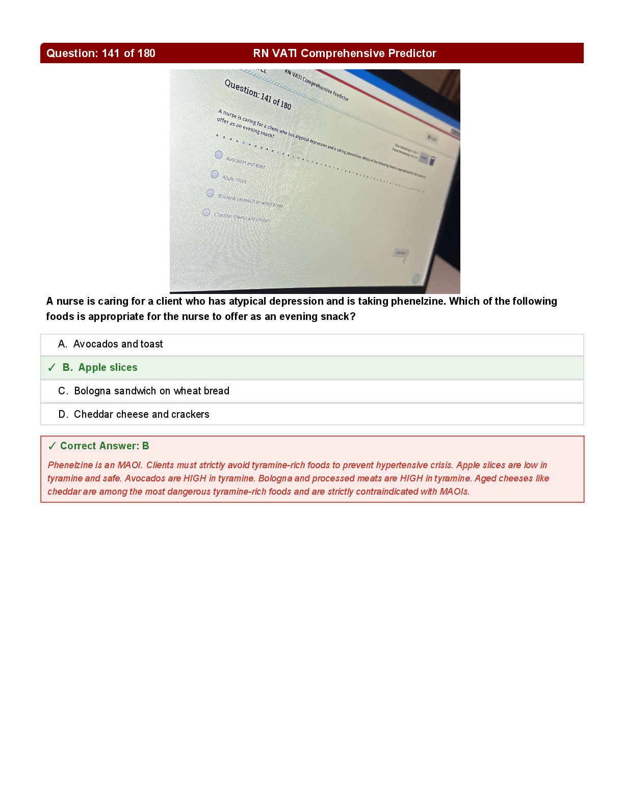 Preview page 2 of RN VATI Comprehensive Predictor 167 questions and answers with rationale latest edition