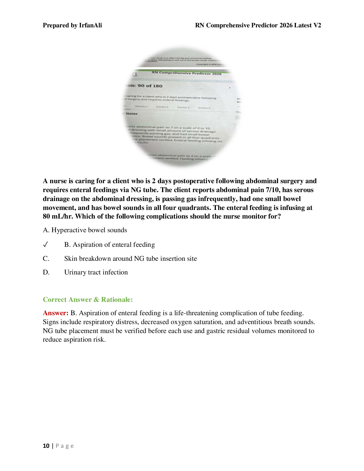 Preview page 6 of RN Comprehensive Predictor 2026 V2 A+ Latest