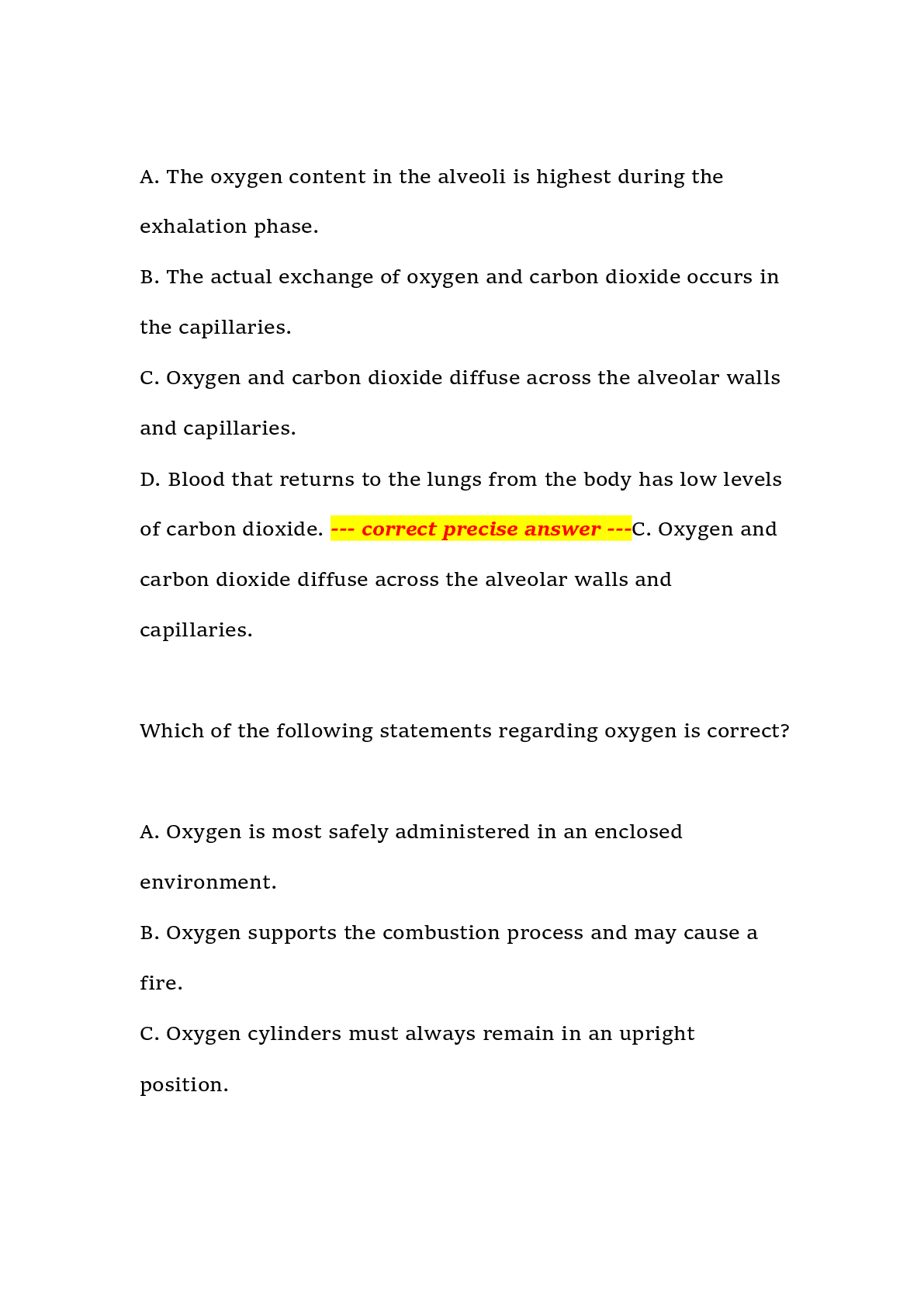 Preview page 6 of JBL Module 2 Practice Exam Questions and Answers 100% Solved – EMT Module 2 – Practice Exam Material