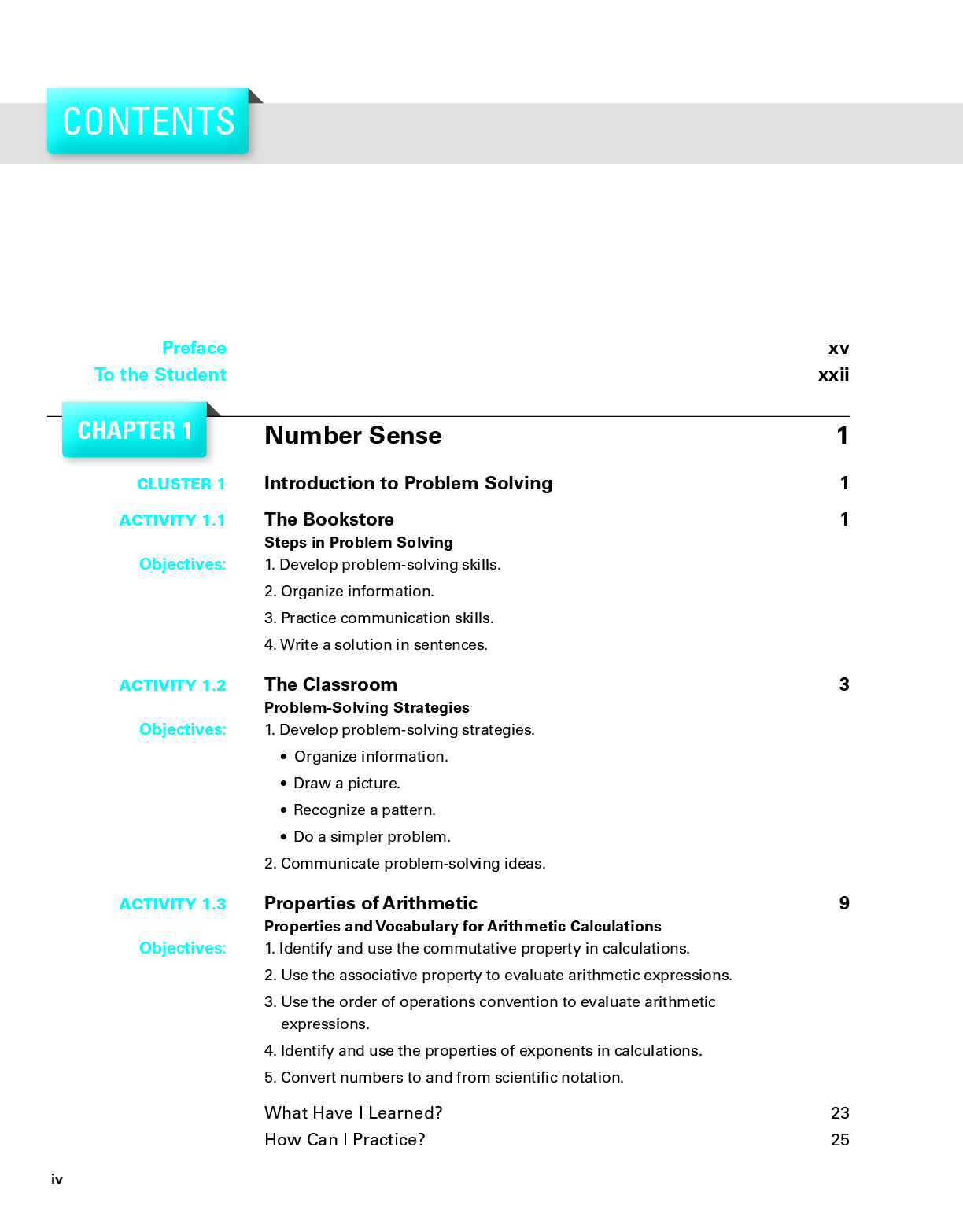 Preview page 5 of eBook PDF Mathematics in Action An Introduction to Algebraic Graphical and Numerical Problem Solving 6th Edition By Cons