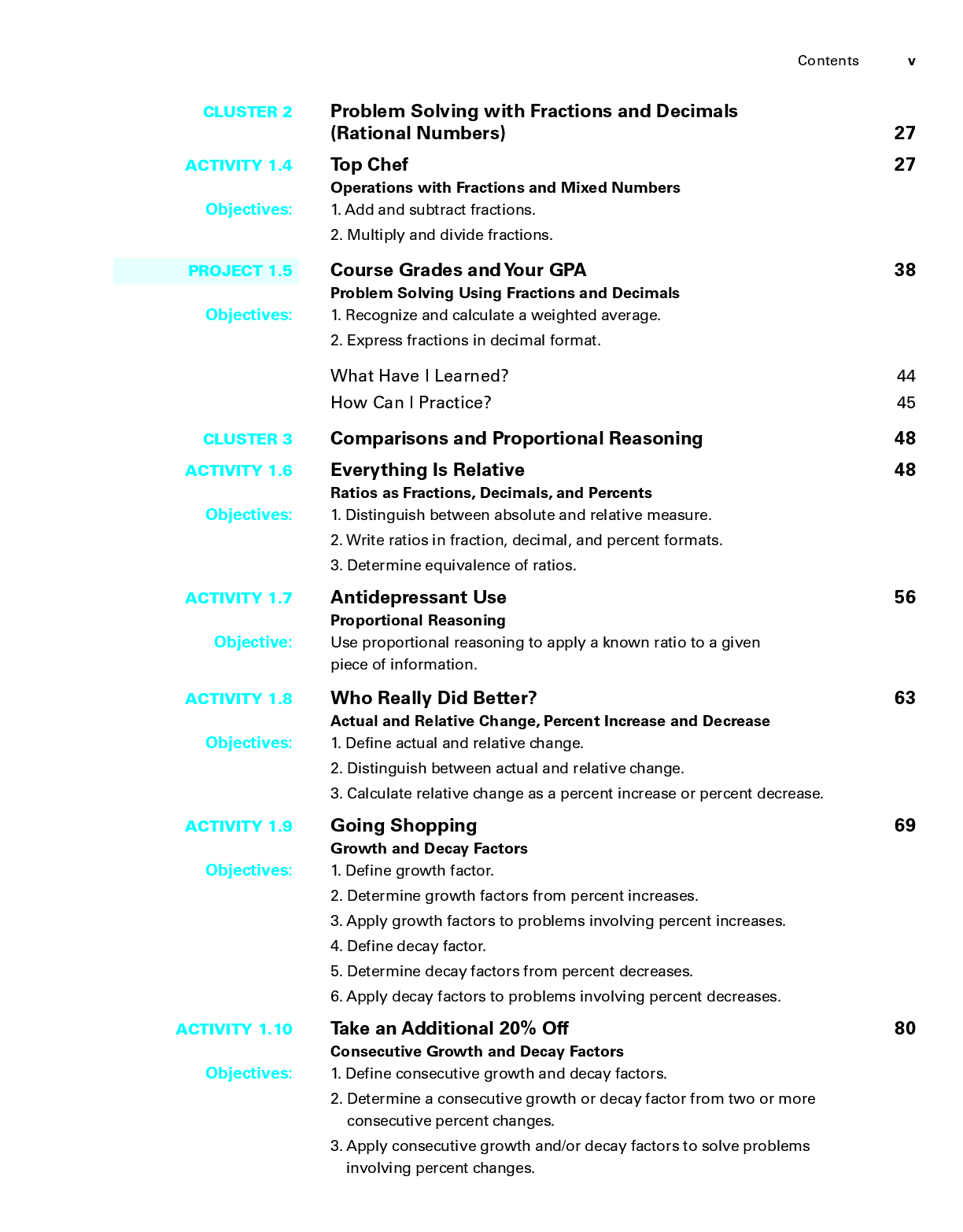 Preview page 6 of eBook PDF Mathematics in Action An Introduction to Algebraic Graphical and Numerical Problem Solving 6th Edition By Cons