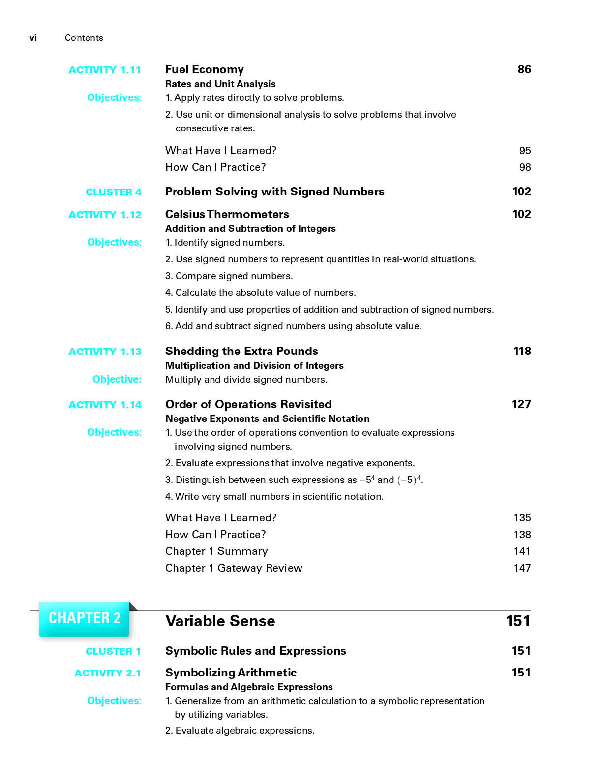 Preview page 7 of eBook PDF Mathematics in Action An Introduction to Algebraic Graphical and Numerical Problem Solving 6th Edition By Cons