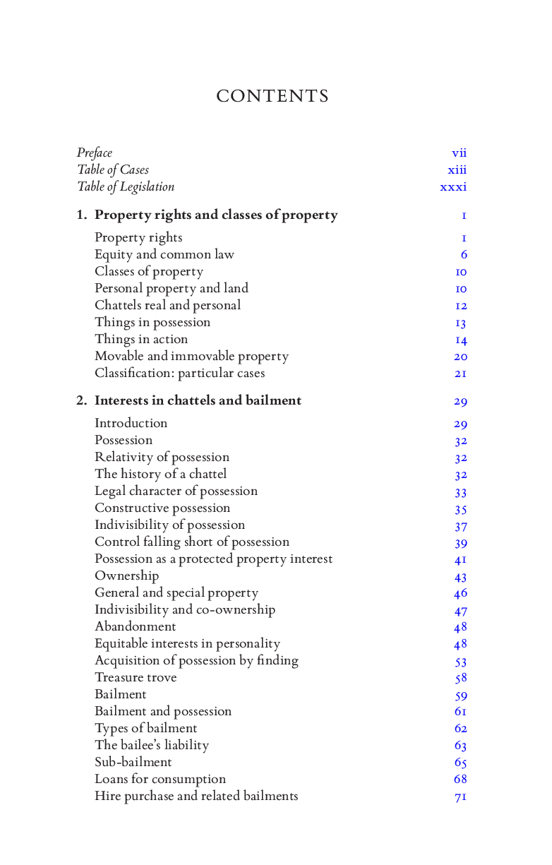 Preview page 7 of Personal Property Law 4th Edition By Michael Bridge