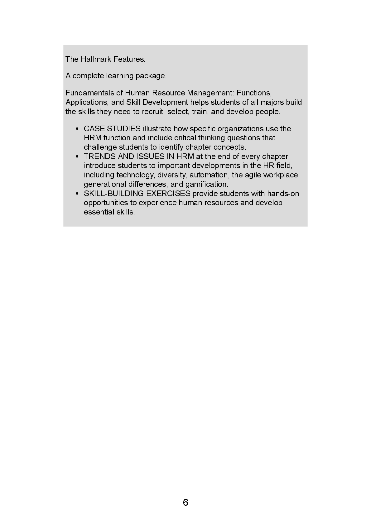 Preview page 7 of Fundamentals of Human Resource Management Functions Applications and Skill Development 2nd Edition By Robert Lussier, Jo