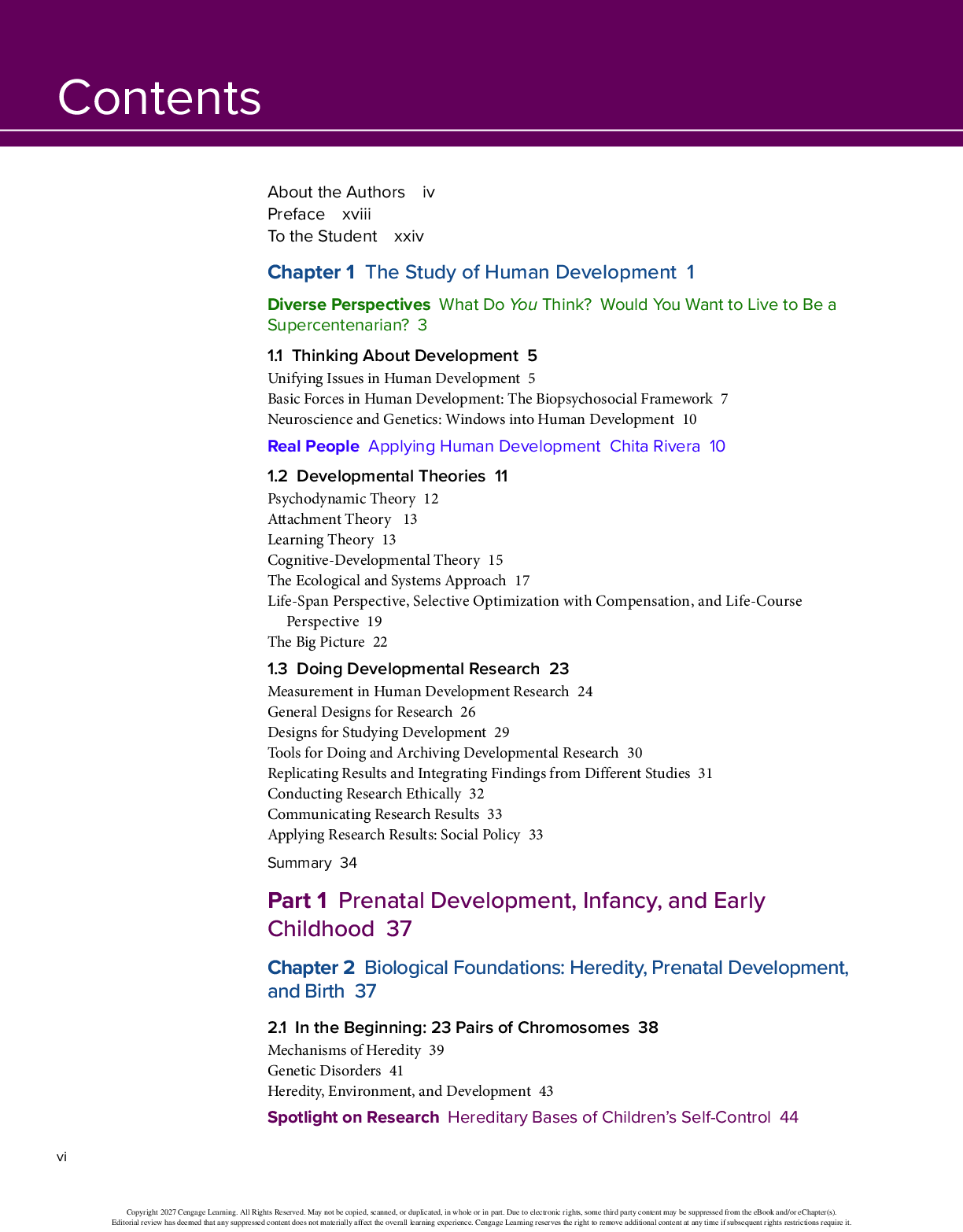 Preview page 5 of eBook PDF Human Development A Life-Span View 10th Edition By Robert Kail, John Cavanaugh