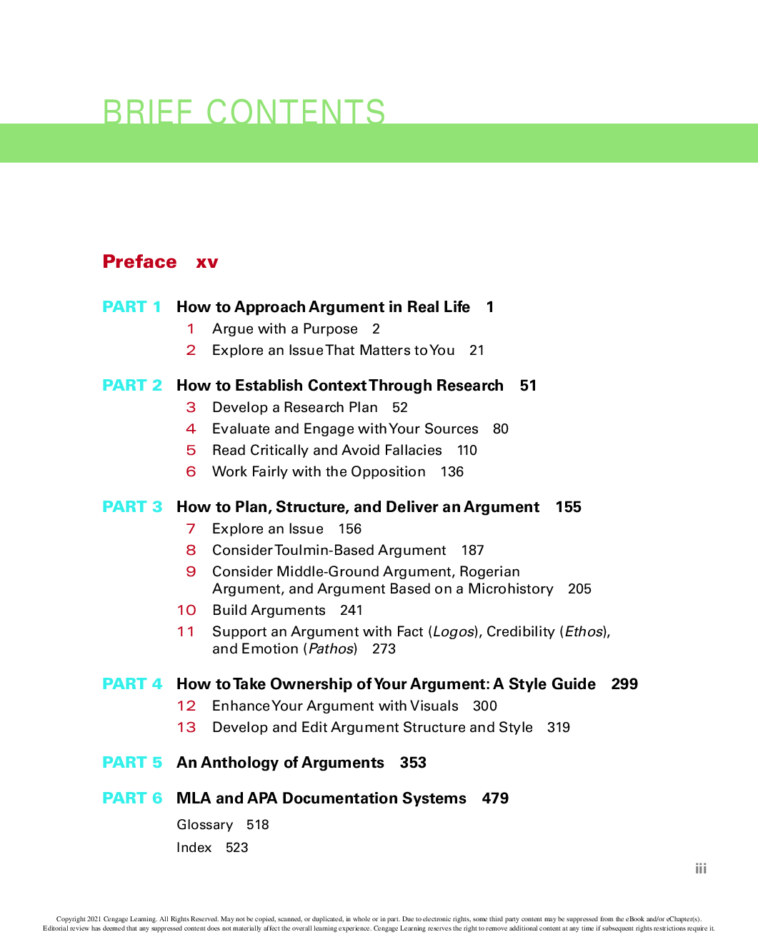 Preview page 2 of The Purposeful Argument A Practical Guide 3rd Edition By Harry Phillips, Patricia Bostian
